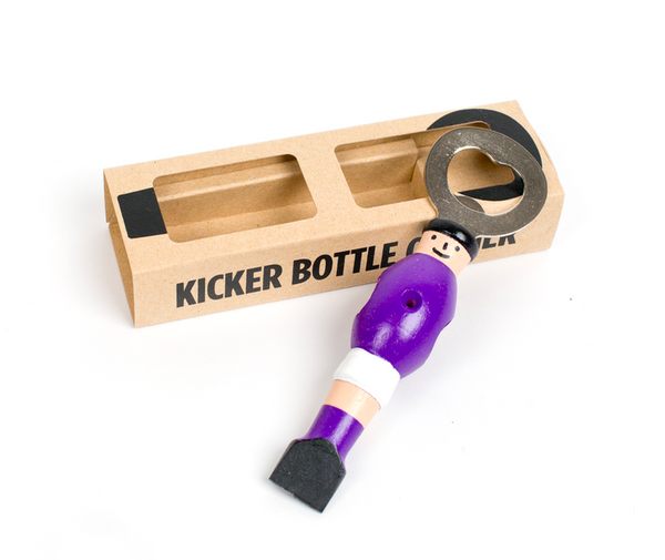 Kicker Bottle Opener - Purple/White