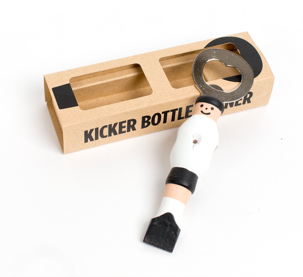Kicker Bottle Opener - White/Black
