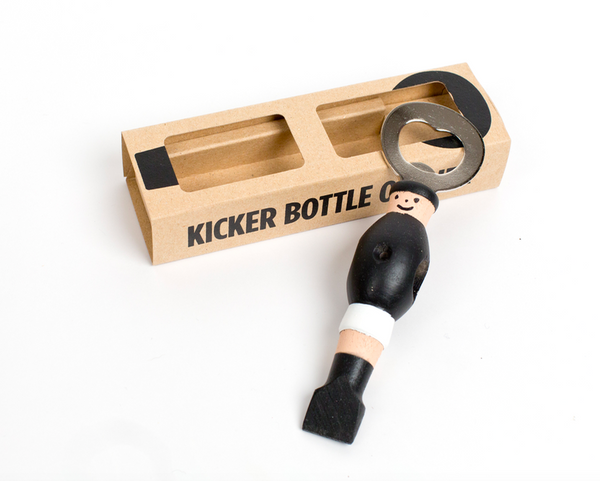 Kicker Bottle Opener - Black/White